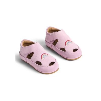 Trainingsschuh WHEAT "WHEAT Indoor Sandale Pax", Kinder, Gr. 26, rosa (lavender), Veloursleder, unifarben, Schuhe
