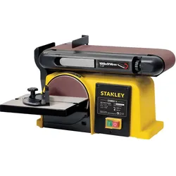 Stanley, Schleifmaschine + Poliermaschine, Szlifierka Stołowa Taśmowo-Tarczowa Sxbs914e (Bandschleifer, Tellerschleifer)