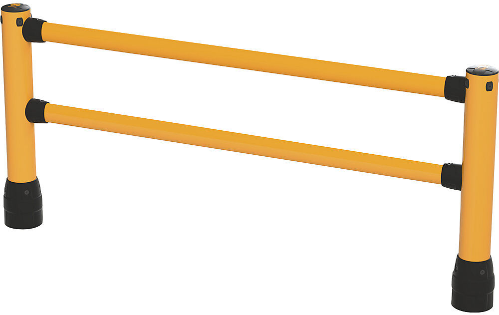 Rammschutzgeländer S-Line, LxBxH 2438 x 205 x 1170 mm, Starter-Set Black Bull