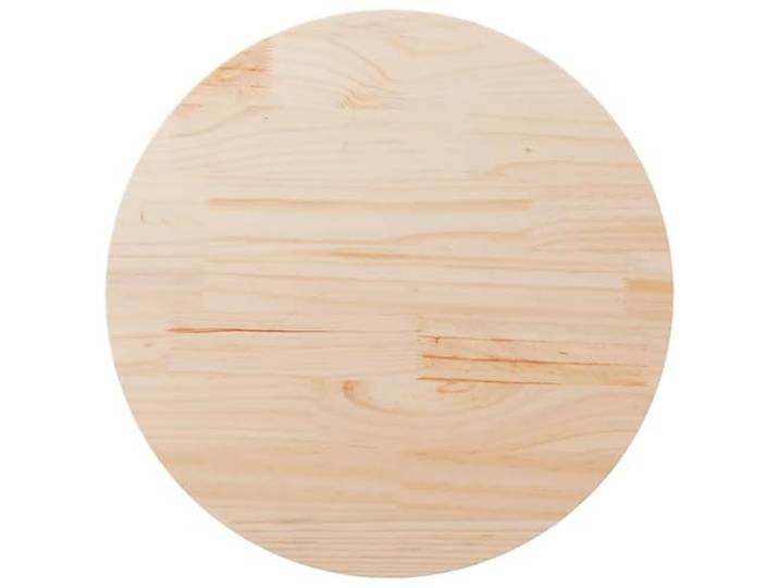 PTUGUOF Tischplatte Ø80x2,5 cm Massivholz Kiefer Rund, Robust, Pflegeleicht, Für Ess- und Couchtische, Ideal für Innenräume