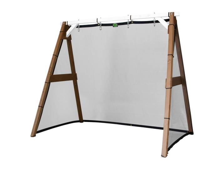 Fussballtor, Braun, Weiss, Holz, Hemlocktanne, 254x207x160 cm, EN 71, CE, FSC 100%, Freizeit & Co, Sport & Fitness, Fussballtore