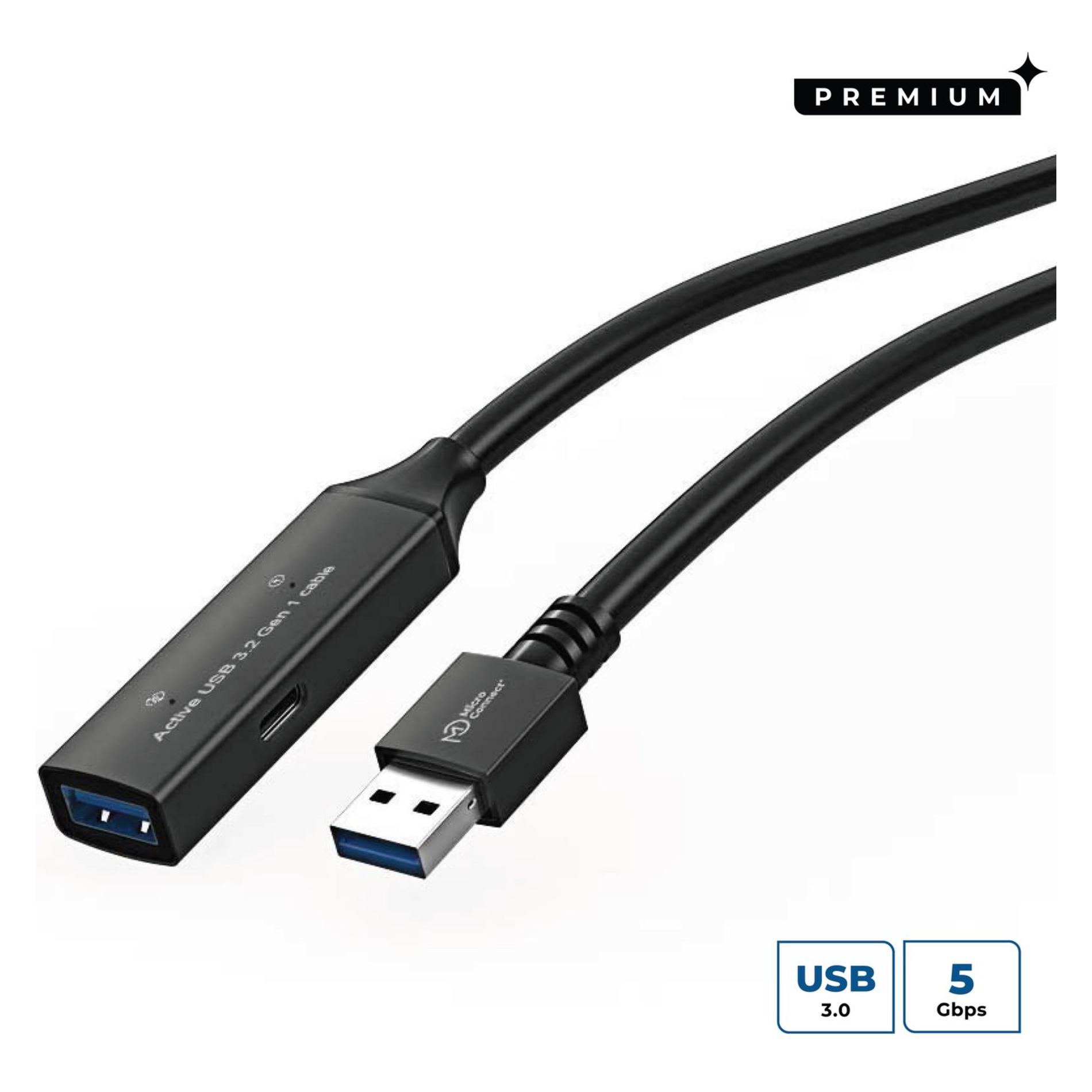 MicroConnect Active USB 3.2 Gen 1 cable (20 m, USB 3.2 Gen 1) (USB3.0AAF20A)