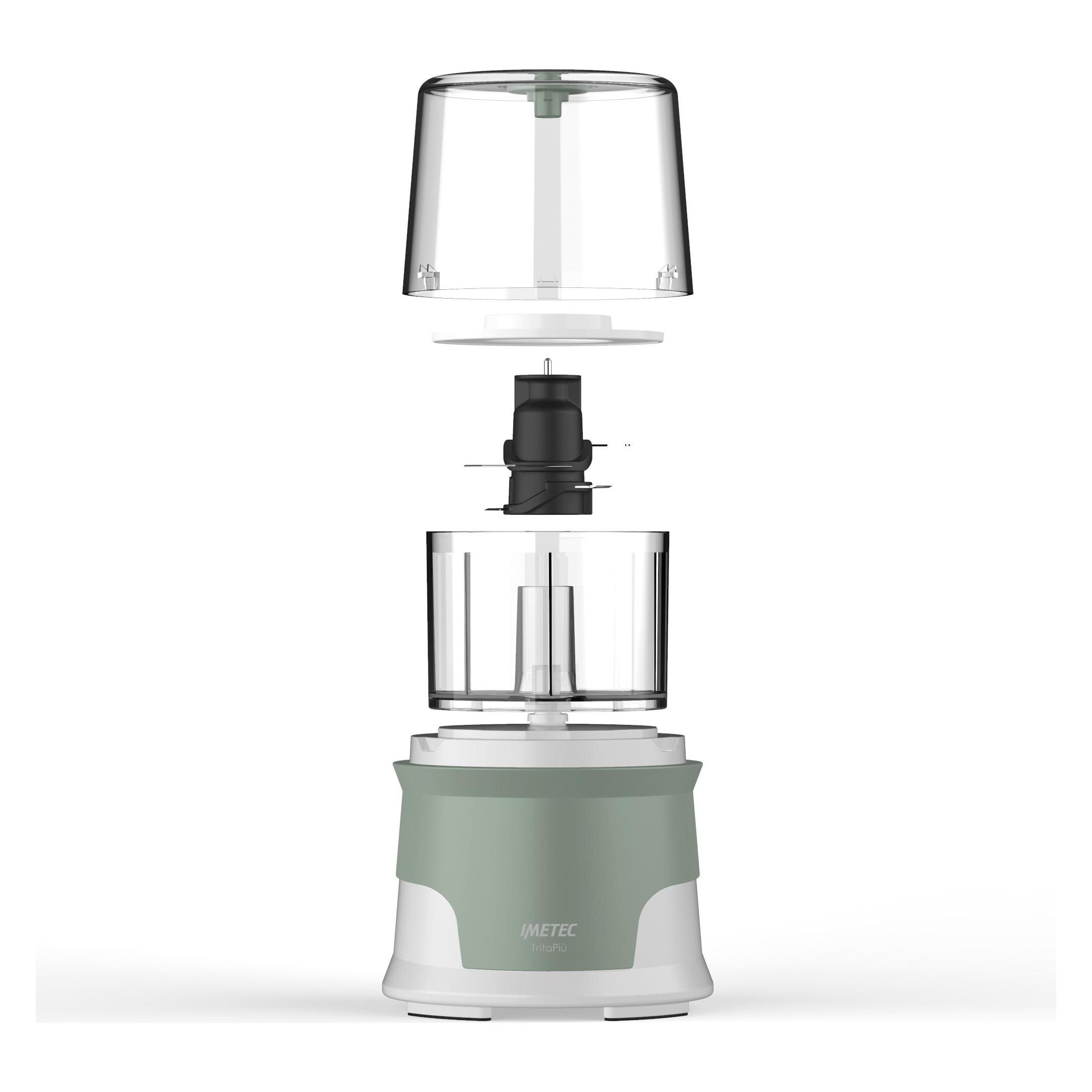 Imetec Elektrischer Gemüseschneider 0,6 L 1000 W Grün, Weiss (600 ml, 1000 W) (7475)