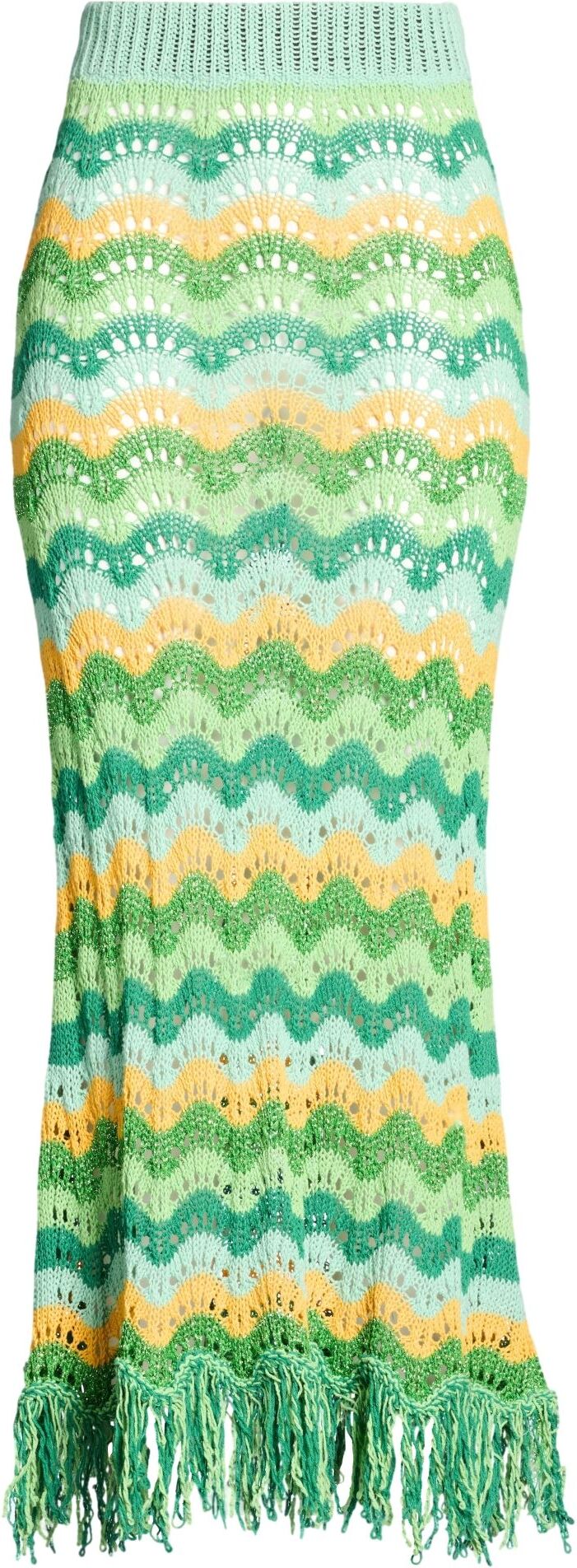 Colour Market® Falda larga Mujer Verde ONESIZE Mujer