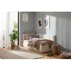 Bett Luna Beige ca. 100x200cm