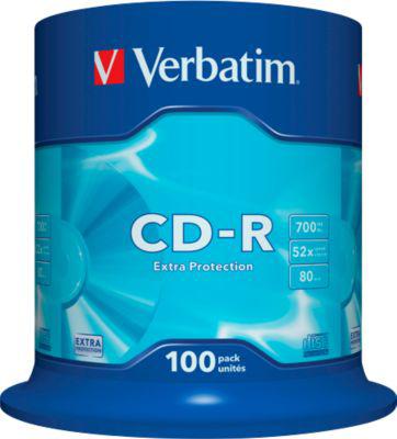 Verbatim CD-R, bis 52fach, 700 MB/ 80 min, 100er-Spindel