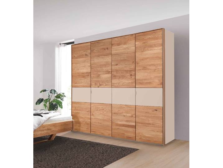 Kleiderschrank Sonderaktion Bozena aus teilmassiver Wildeiche mit Passe-Partout-Rahmen – 3%-Vorkasse-Rabatt