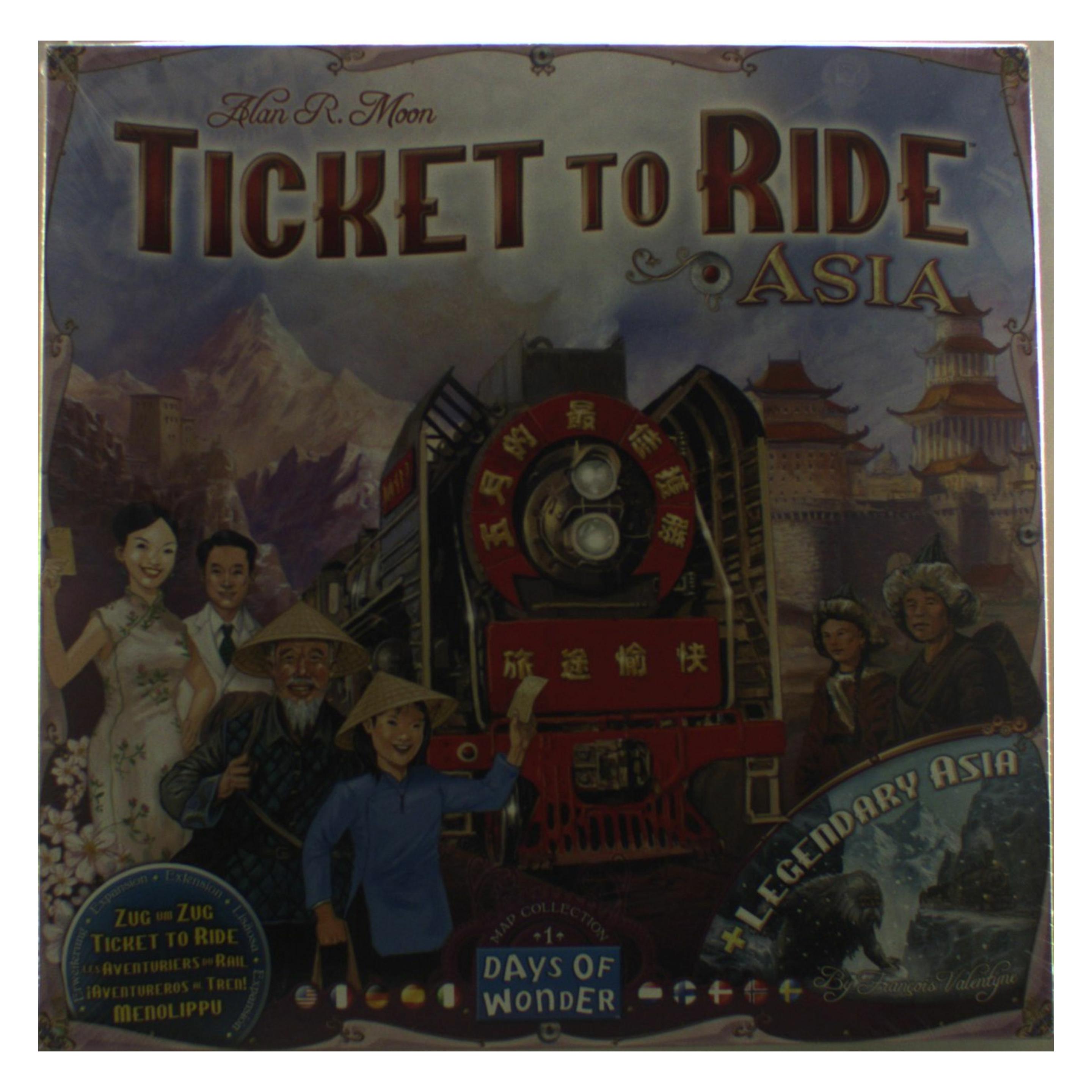 Asmodée Ttr Ticket To Ride Map Collection N 1 Asia Legendary Asia (Deutsch, Englisch, Französisch, 2 - 5 Spieler) (DOW720113)