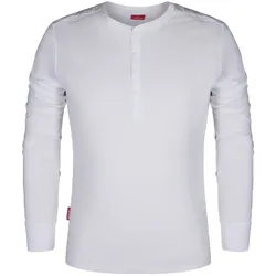 Langarmshirt Henley-Grandad "9257-565" Extend - S - Weiß