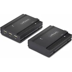 StarTech com FD121-KVM-EXTENDER, Sender und Empfänger, Kabelgebunden, 300 m, 4096 x 2160 Pixel, 60 H, KVM Switch, Schwarz