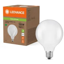 Ledvance E27 Besonders Effiziente LED Kugellampe Globe 125 7,2W wie 100W 4000K neutralweißes Licht
