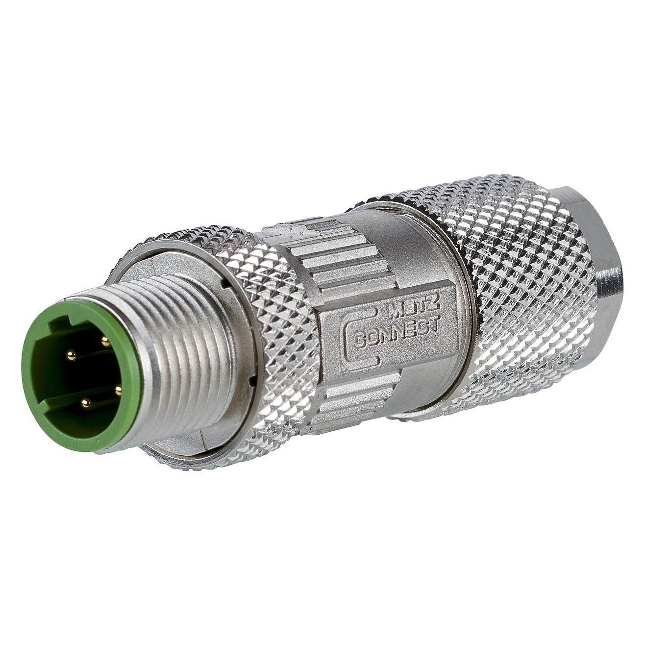 Metz Connect BTR MNF881A115 Ethernet M12Feldkonf. Stecker gerade (MNF881A115)