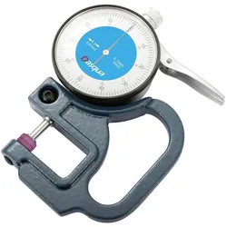 Dasqua, Messuhr + Messschraube, 5841-8105 Zifferblattdickenmessgerät mit Kontrollmass 10 mm