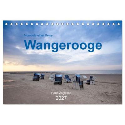 Wangerooge - Momente einer Reise (Tischkalender 2027 DIN A5 quer), CALVENDO Monatskalender