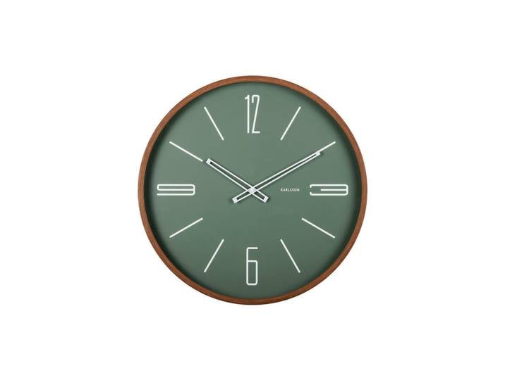 Karlsson Wanduhr Marcado, Grün, Kunststoff, Dekoration, Uhren, Wanduhren