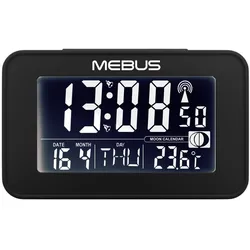 Mebus Funkwecker - anthrazit