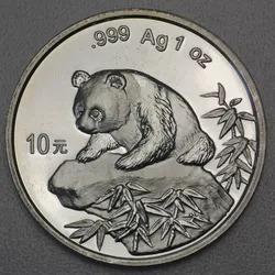 Silbermünze 1oz "Panda" 1999 (China)
