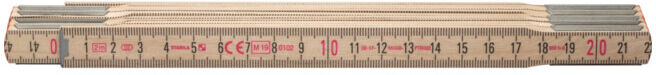 STABILA Mètre pliant en bois, naturel 1 m (18206)