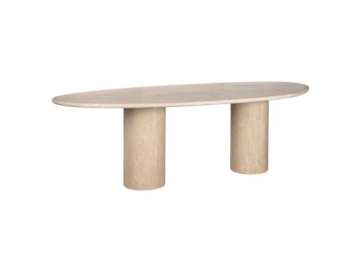 Esstisch Alexander Jones Renaissance in Beige mit Travertin, 240 cm