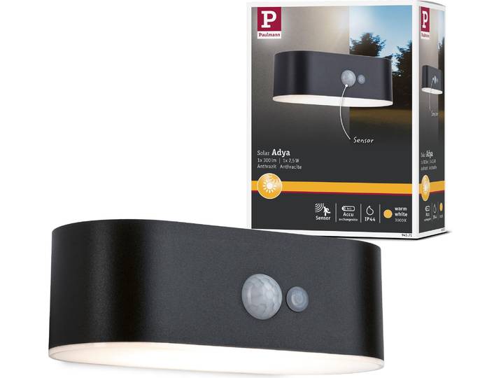 Paulmann Solar LED Außenwandleuchte Adya