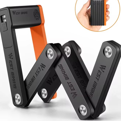 Foldable Bicycle Lock Anti theft Security For MTB, Road Bikes, Electric Scooters & More Foldable Bicycle Lock Anti theft Security For MTB, Road Bikes, Electric Scooters & More