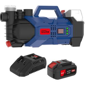 Güde Gartenpumpe GP 18-401-30, 58564, Akku, 18V / 4Ah, 2400 l/h Fördermenge, max. Druck 2 bar