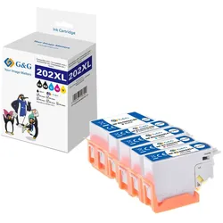 5 G&G XL-Druckerpatronen kompatibel EPSON 202XL/ C13T02G74010