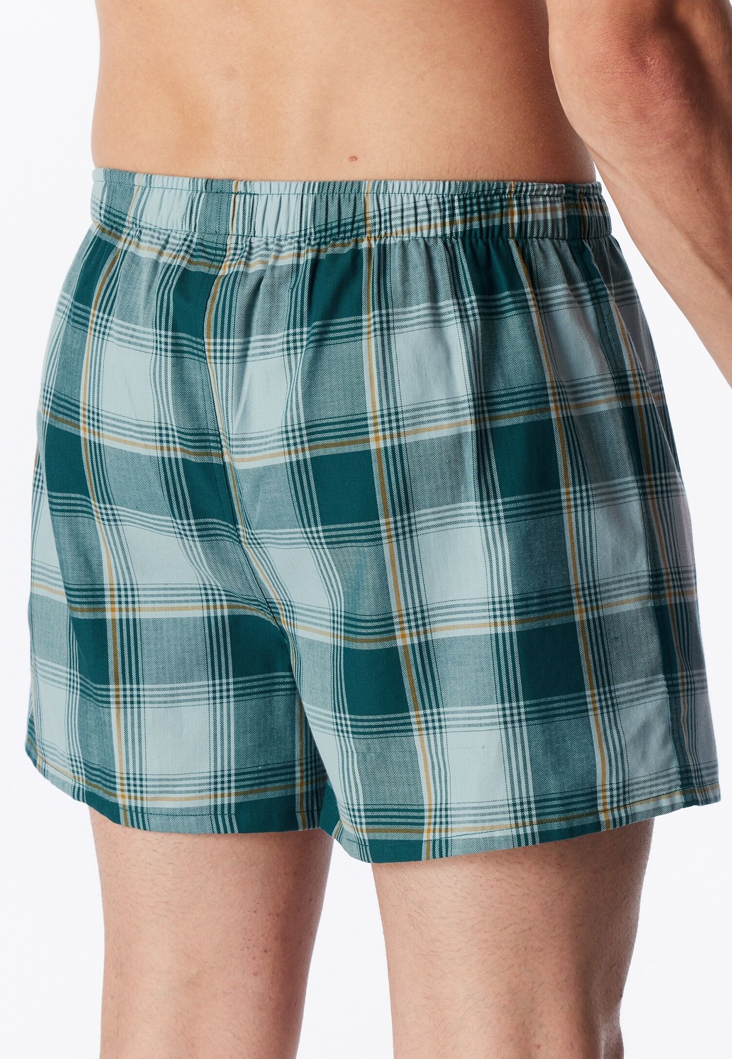 Weiter Boxer SCHIESSER "Boxershorts Multipack", Herren, Gr. 7, Webqualität, bunt (912, sonstige), Webqualität, Obermaterial: 100% Baumwolle, weit, Unterhosen Weiter Boxer, Eingriff mit Knopf, elastischer Bund, lockere Passform 912, sonstige 7, Webqualität