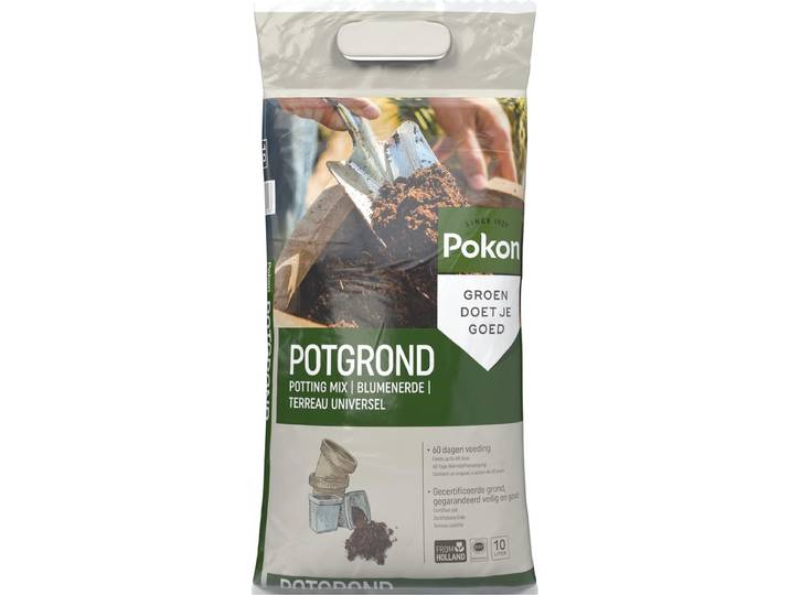 Pokon Universele Potgrond - 10l - Voor binnen en buiten - 60 dagen voeding - Potgrond universeel