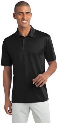 Port Authority K540 Silk Touch Performance Polo Shirt in Black size 4XL   Polyester