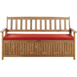 GARTENBANK 3-Sitzer Heller Holzfarbton Sovana
