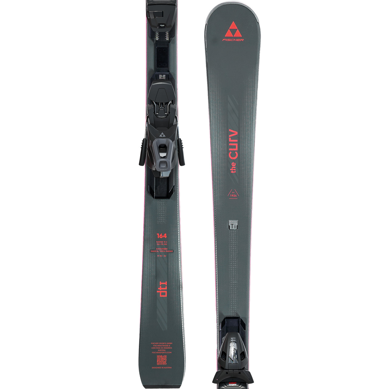 Fischer The Curv DTI LYT PR grey/pink - 164 cm