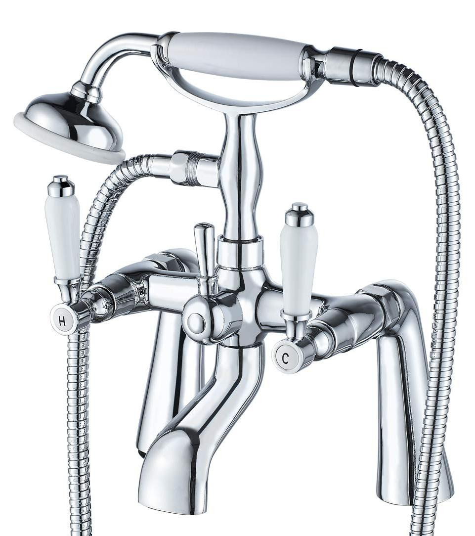 Dripio Doucheset met Thermostaatkraan, Watervalmengkraan en Handdouche in Messing