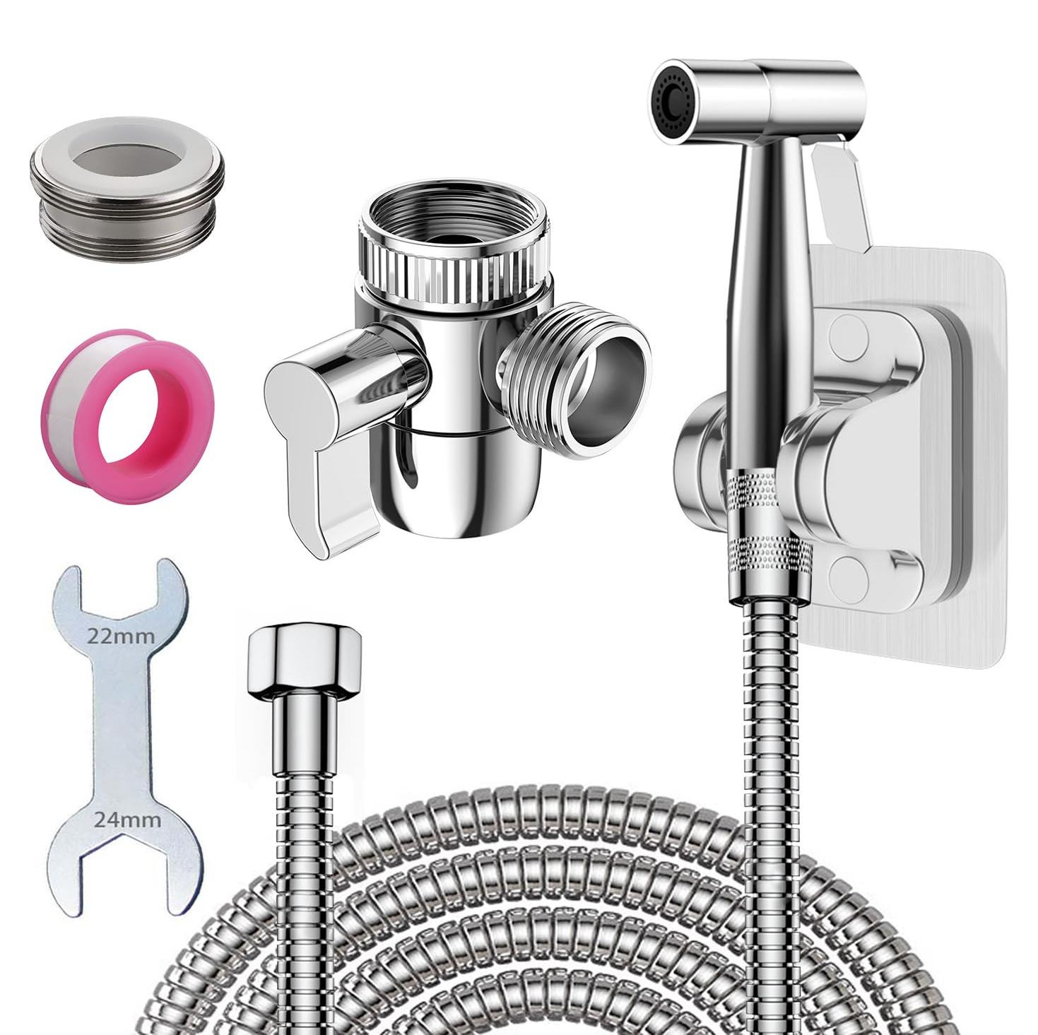 Selius Handheld Bidet Sproeier Toilet Shattaf Kit van Roestvrij Staal