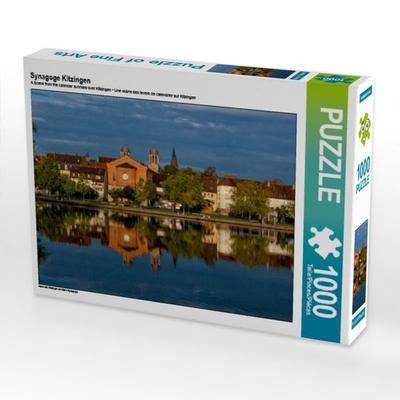 CALVENDO Puzzle Synagoge Kitzingen | 1000 Teile Lege-Größe 64x48cm Foto-Puzzle für glückliche Stunden