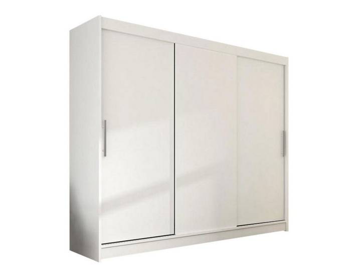 MIRJAN24 Kleiderschrank Aston II (mit Schiebetüren, Kleiderstange) Großer Schwebetürenschrank, 3-türig Schlafzimmerschrank
