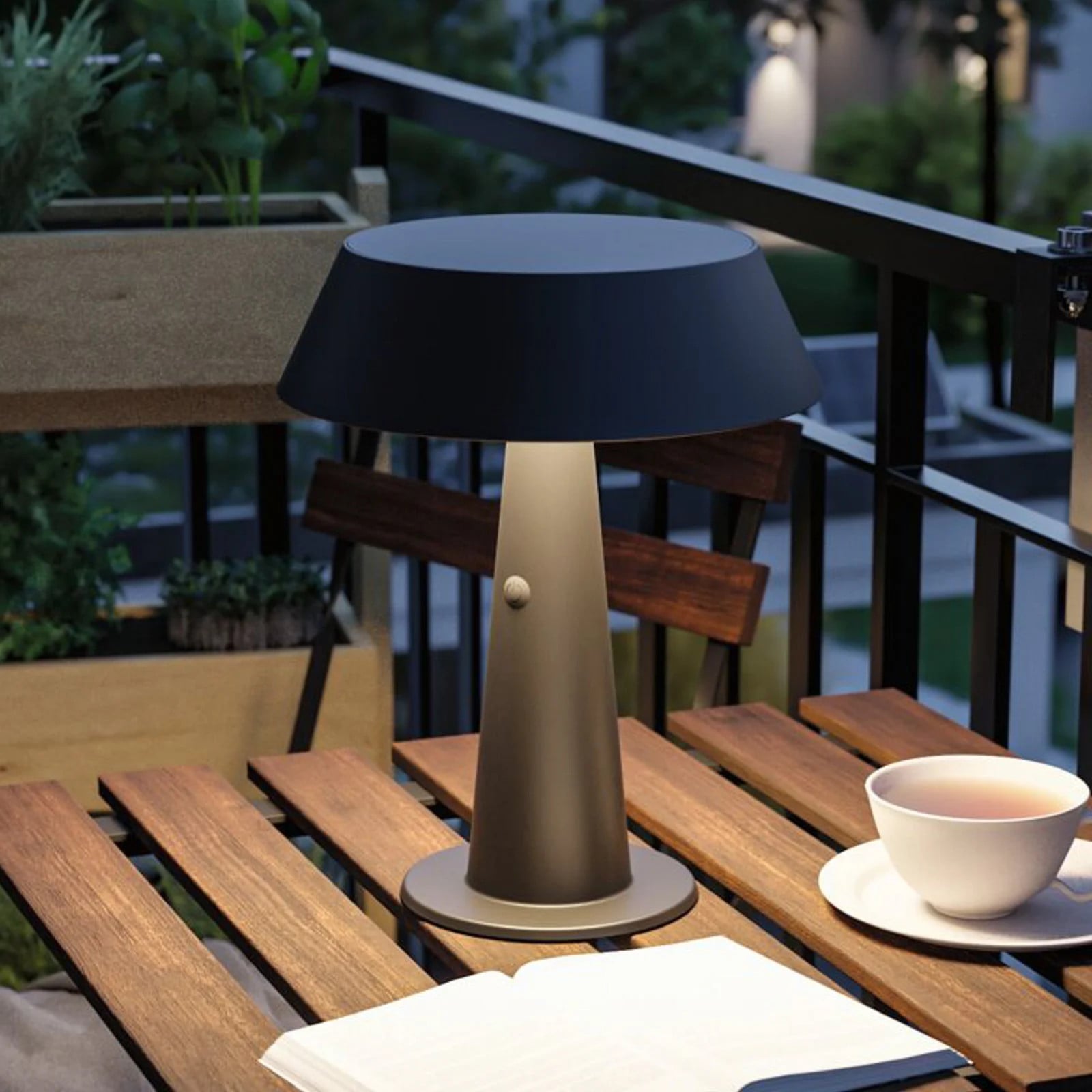 Paulmann Modern Solar LED Tafellamp - Zwart - IP44 - Warmwit Licht