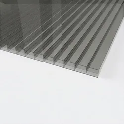 Doppelstegplatten 16 mm Anthrazit – 3-fach Struktur Polycarbonat 980 x 2000
