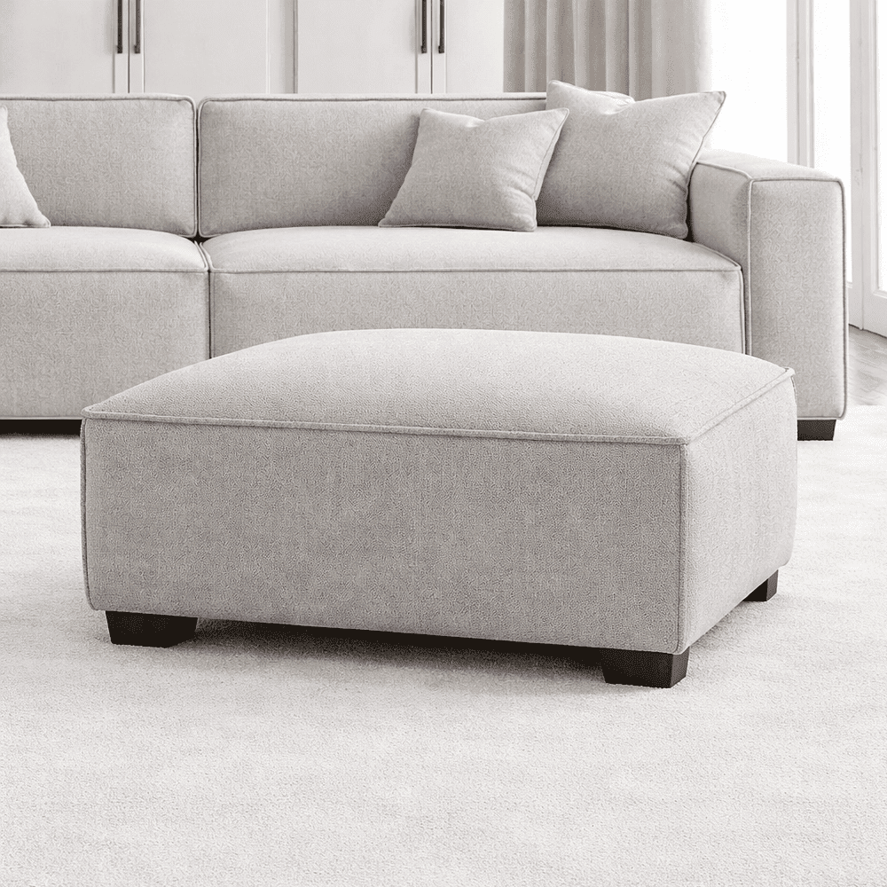 Ottilie Pebble Boucle Footstool
