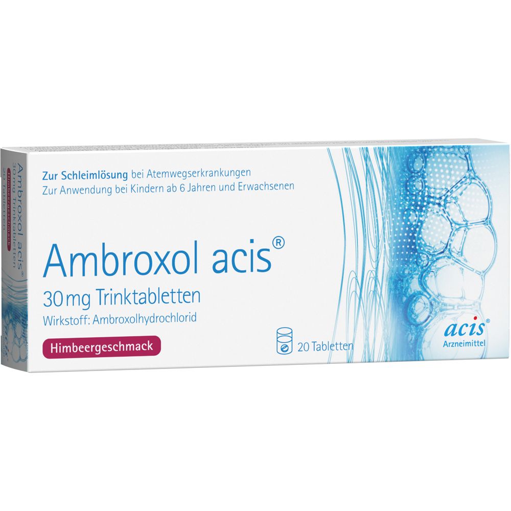 Ambroxol acis 30 mg Trinktabletten 20 St Tabl. zur Herstellung einer Lösung zum Einnehmen