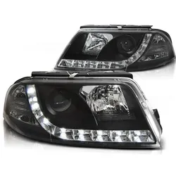 Scheinwerfer DRL LED Tagfahrlicht passend für VW Passat 3BG Bj. 00-05 Schwarz
