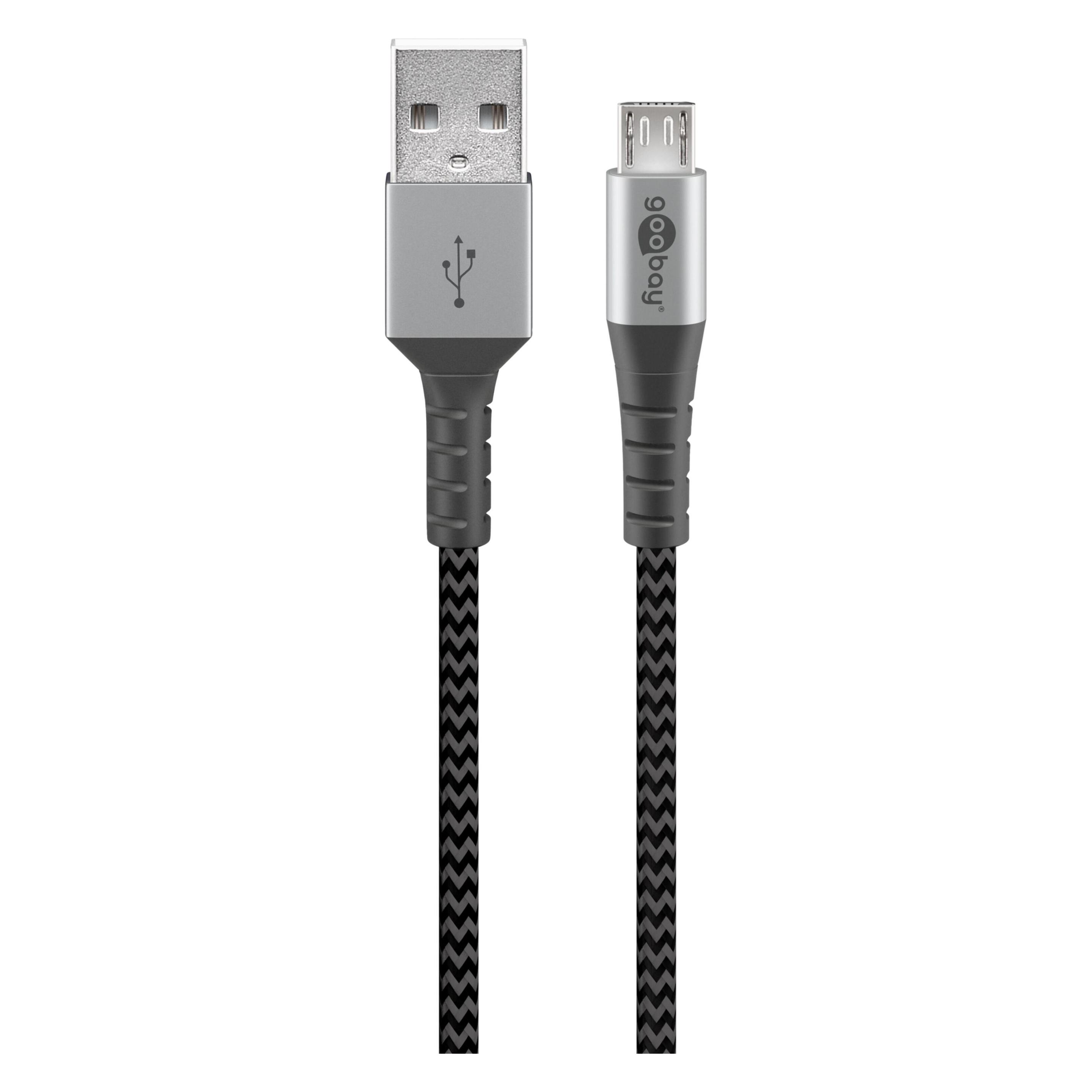Goobay USB A - Micro USB B (0.50 m, USB 2.0, 15 W) (49273)