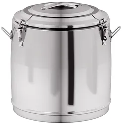 Edelstahl-Thermobehälter ohne Ablauf, 400 x 400 mm, 35 l