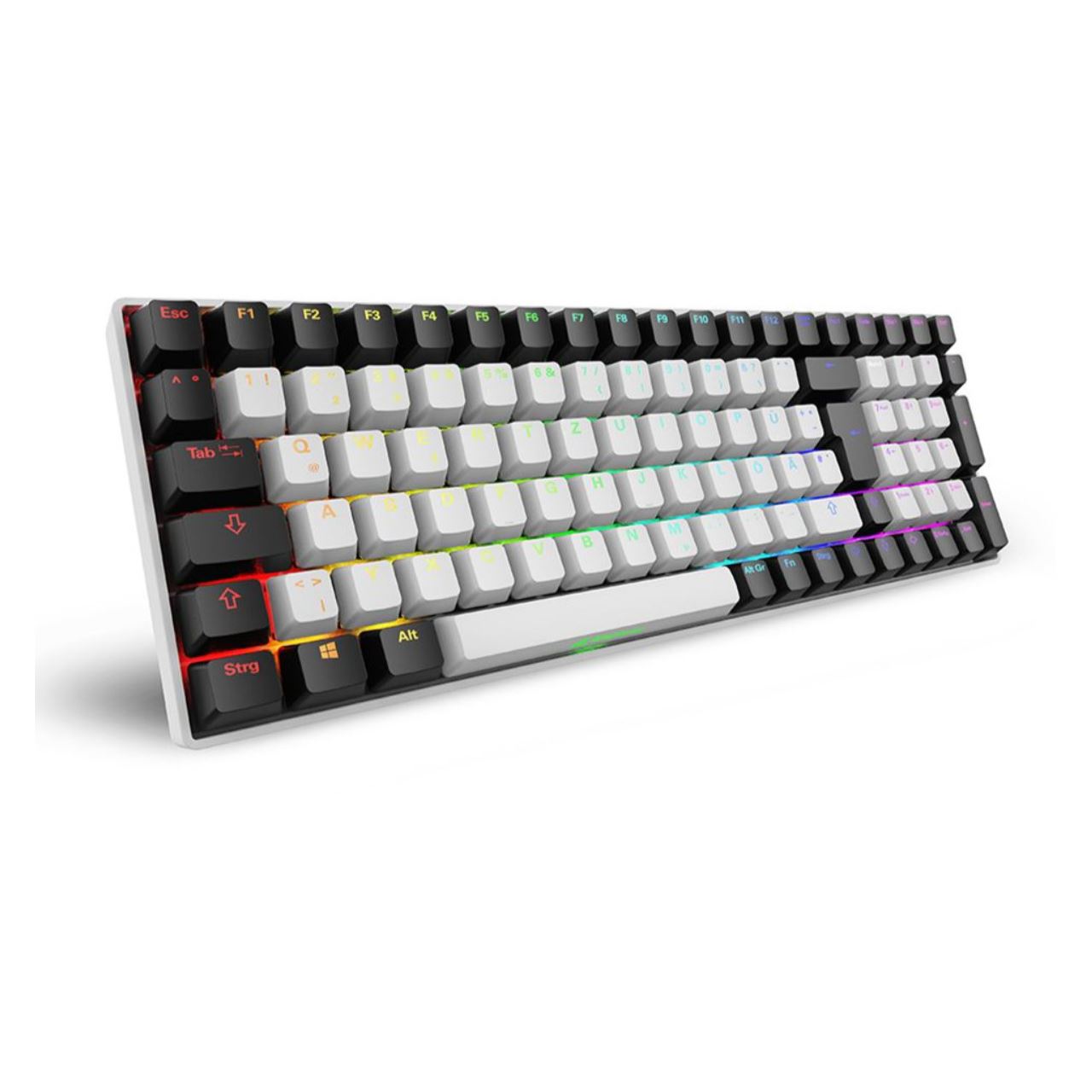 Sharkoon SKILLER SGK50 S2 (weiß, DE-Layout, Gateron Red)