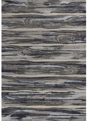 Domani Dreams Abstract Striped Modern Rug
