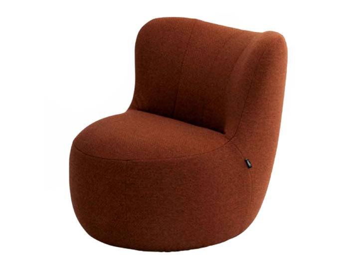 freistil by Rolf Benz 173 Sessel in Teddystoff, Schäfchenstoff oder Flachgewebe - Flachgewebe 1057 kupferbraun gefertigt im Schwarzwald, Spitzname Gummibär , trendige Farben, weich und flauschig, bequem gepolstert, Cozy-Edition, Bouclé Modern