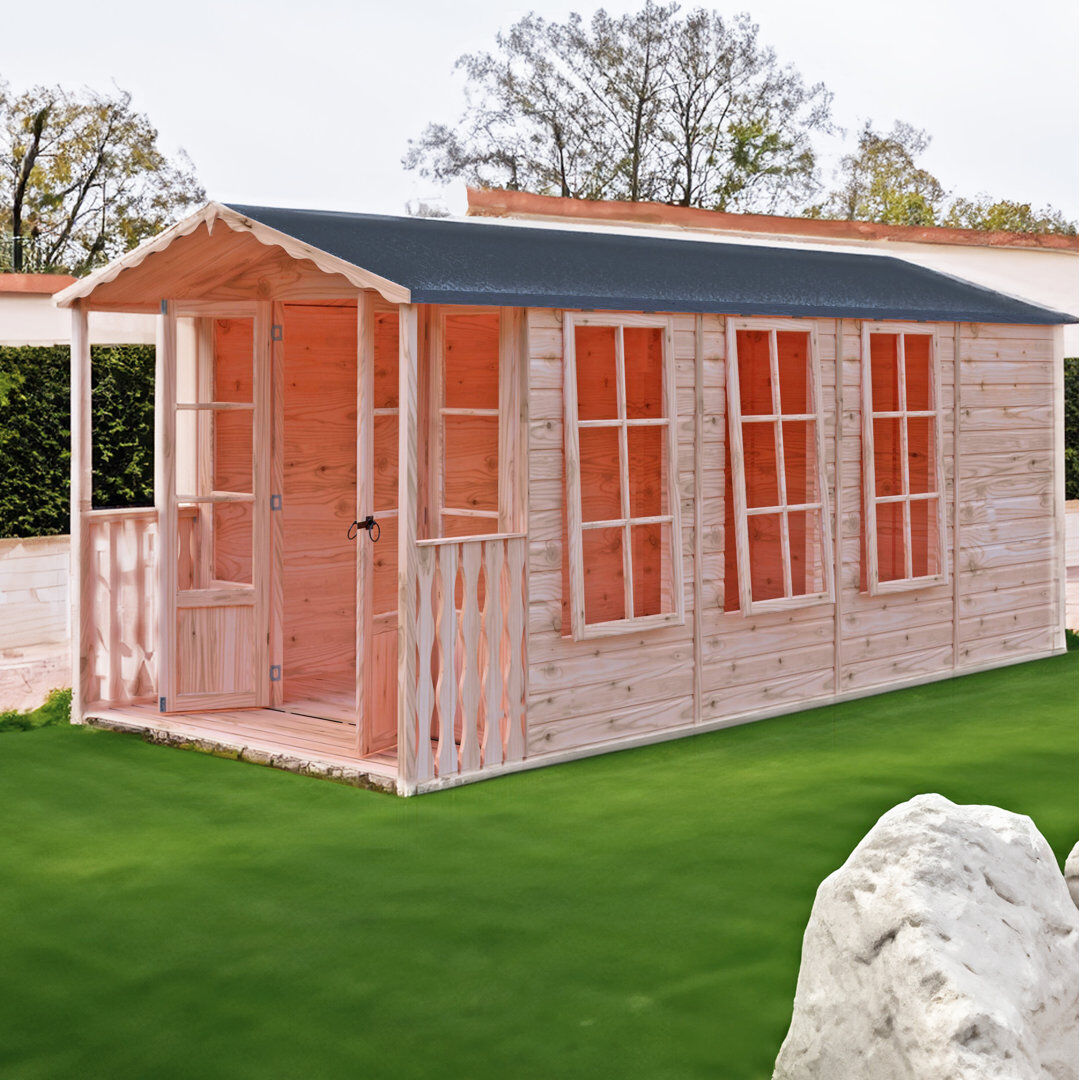 Shire GB Westminster 7 x 15 Ft. Summer House with Veranda
