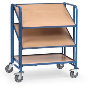 Fetra Eurokastenwagen 2391, mit Holzböden, 820 x 610mm Ladefläche, 3 Etagen, neigbare Böden