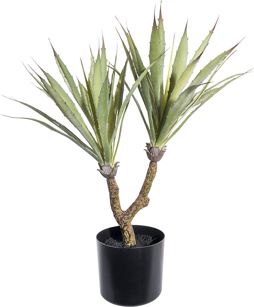 kaiserkraft Agave, künstliche Pflanze, Kunststofftopf, Höhe 600 mm