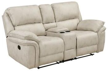 Fremont & Park Regina Microfiber Manual Double Reclining Loveseat